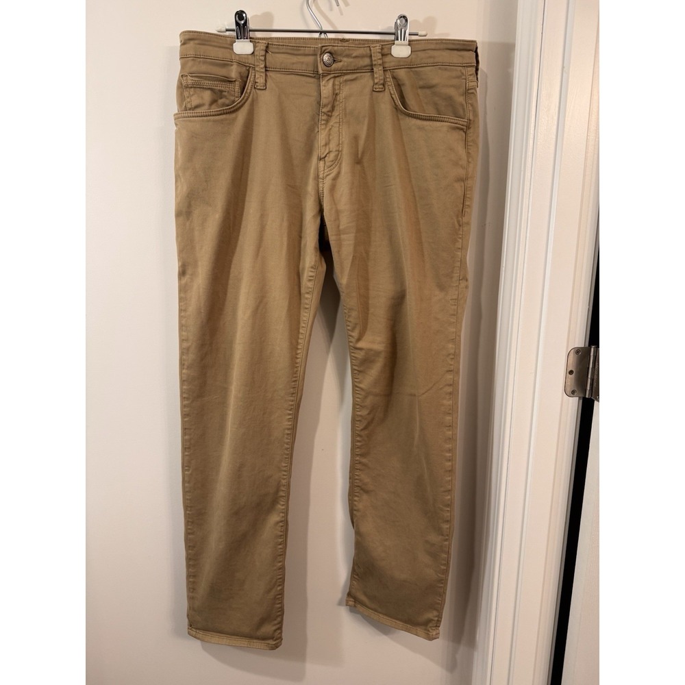 Mavi Khaki Chinos Straight Leg Cotton Blend